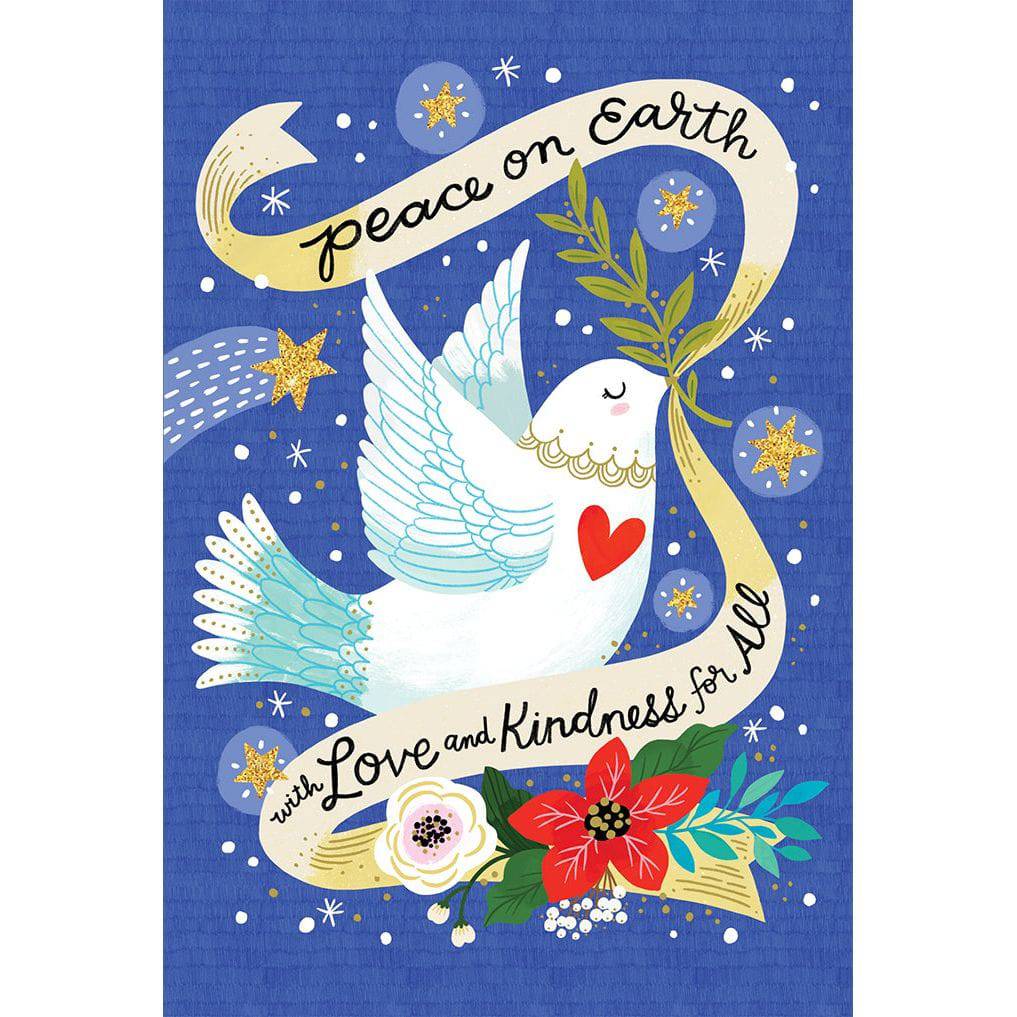 Pictura Peace On Earth Dove Christmas Card featuring a religious dove illustration on a festive holiday card design.